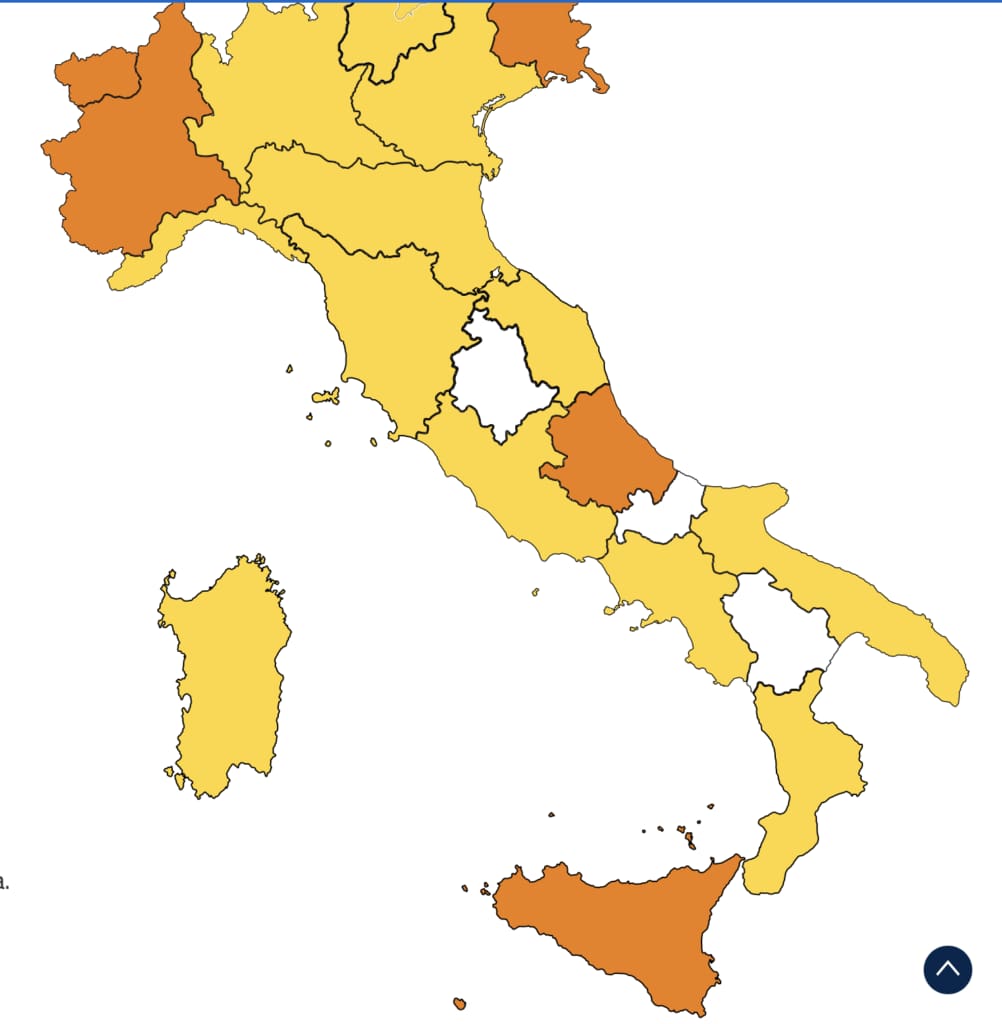 イタリア コロナ規制 ゾーン別カラー